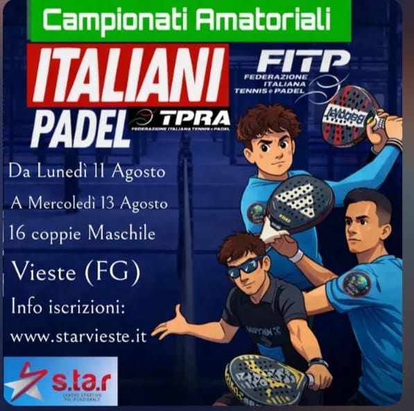 torneo padel FITP agosto 2026
